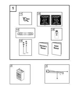 Circuit Breaker, Manuals And Accessories Group Diagram and Parts List for 076251-00  Briggs and Stratton Generator
